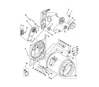 Amana YNED4700YQ0 bulkhead parts diagram
