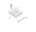Maytag MDBH949PAM0 upper rack and track parts diagram