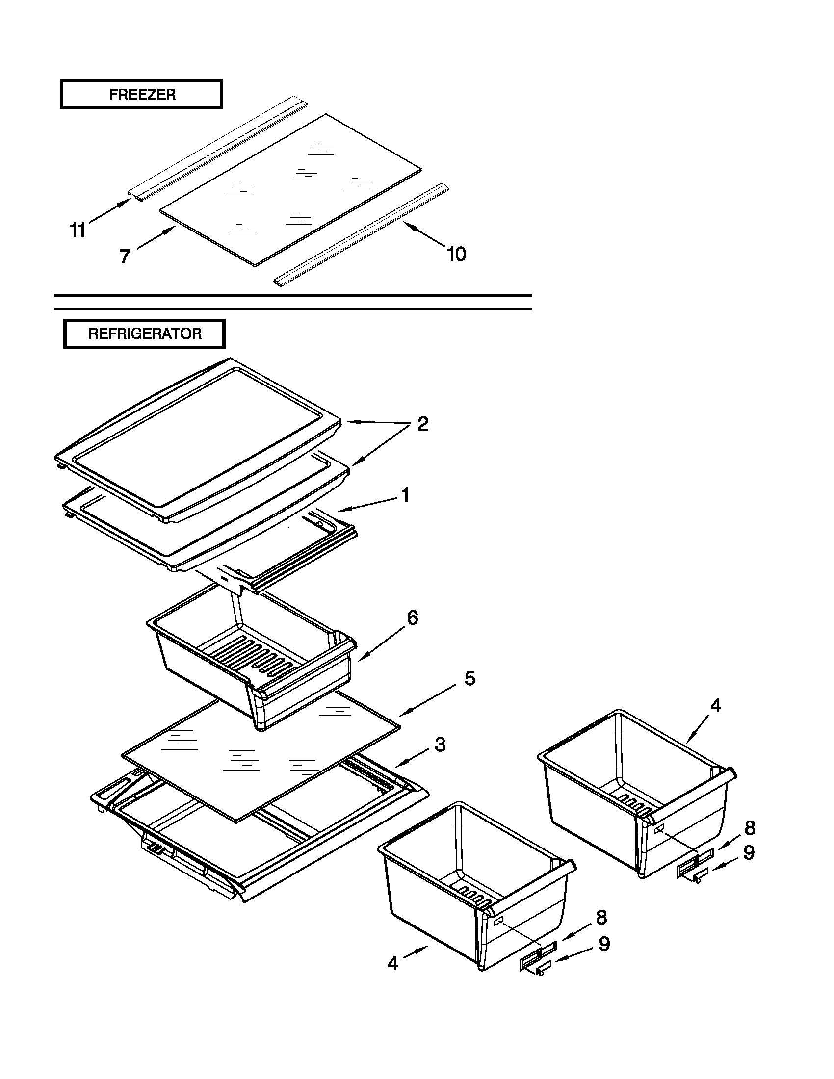 Shelf parts