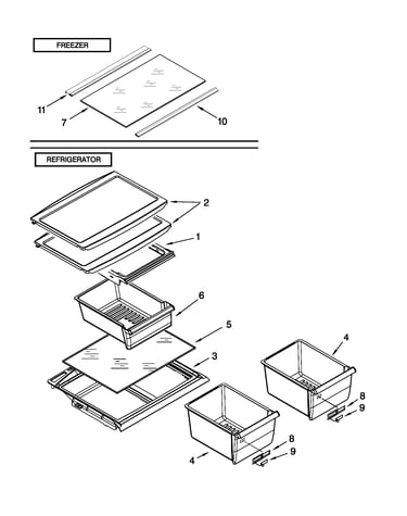 Shelf parts