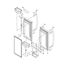KitchenAid KBFS25EWBL1 refrigerator door parts diagram