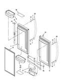 Refrigerator door parts
