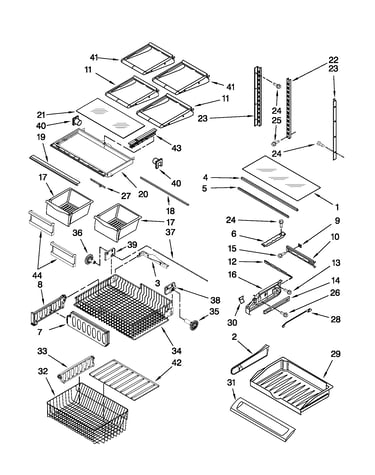 Shelf parts
