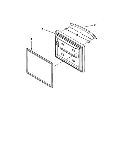 Freezer door parts
