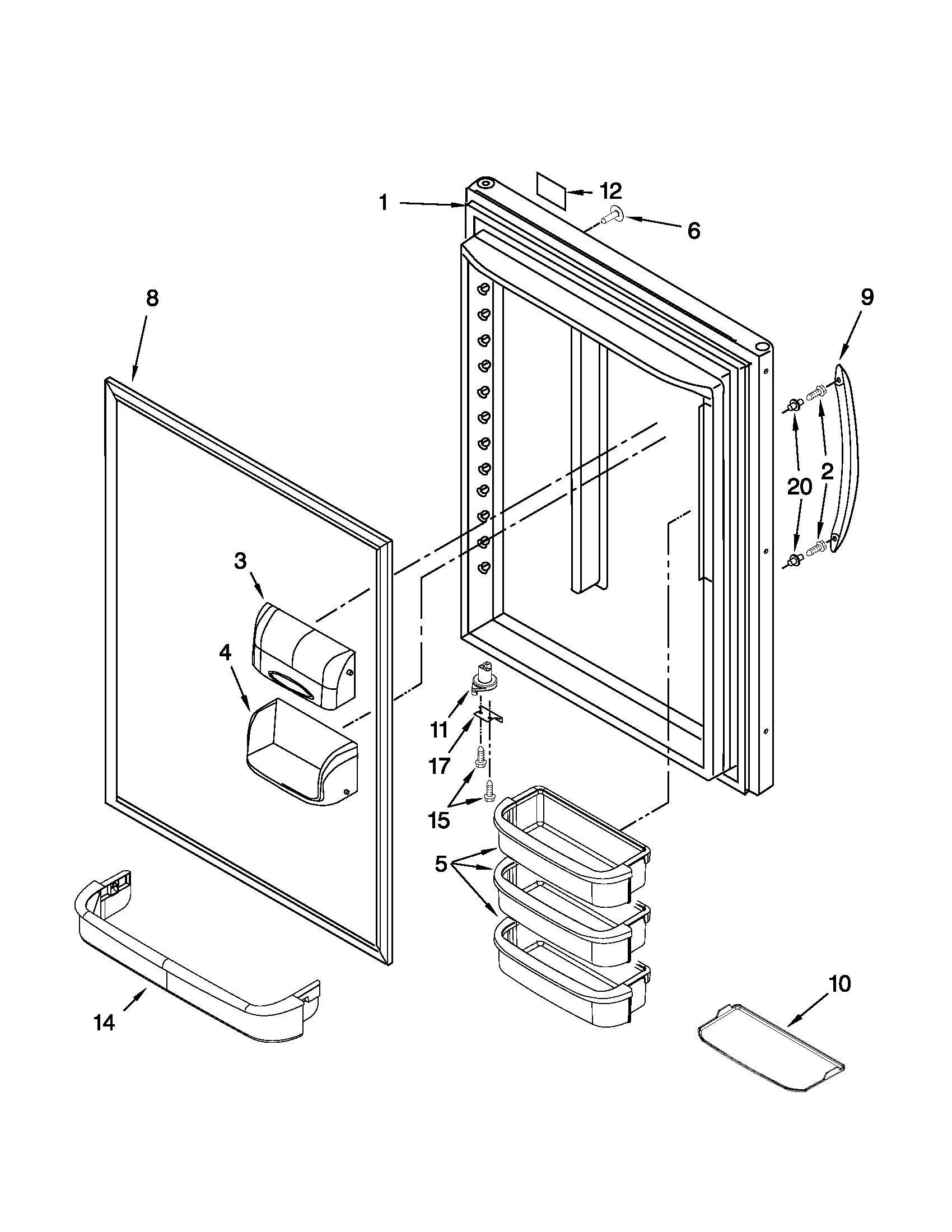 REFRIGERATOR DOOR PARTS