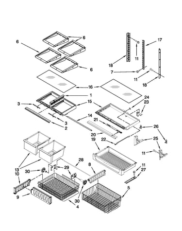 Shelf parts