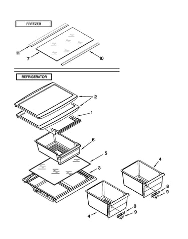 Shelf parts
