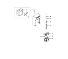 KitchenAid KSF26C4XYY00 motor and ice container parts diagram