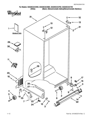 Cabinet parts