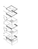 Refrigerator shelf parts