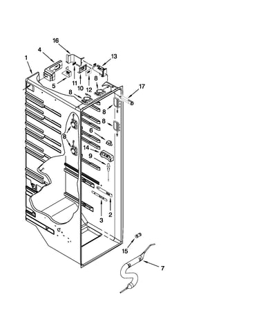Refrigerator liner parts