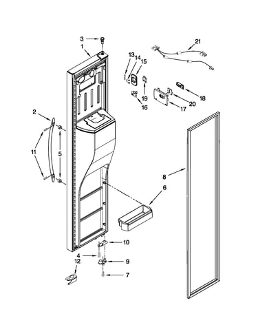 Freezer door parts