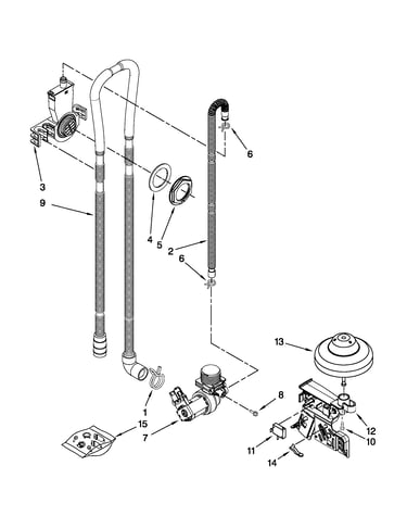 Fill, drain and overfill parts