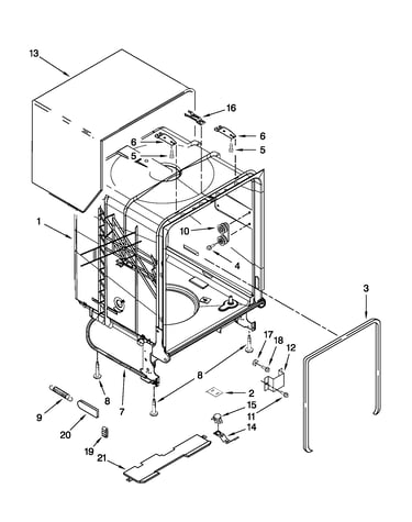 Tub and frame parts