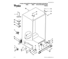 Whirlpool 3WSC19D4XB00 cabinet parts diagram