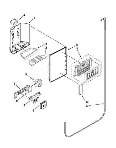 Dispenser front parts