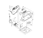 Whirlpool 3LWTW5550YW0 console and dispenser parts diagram