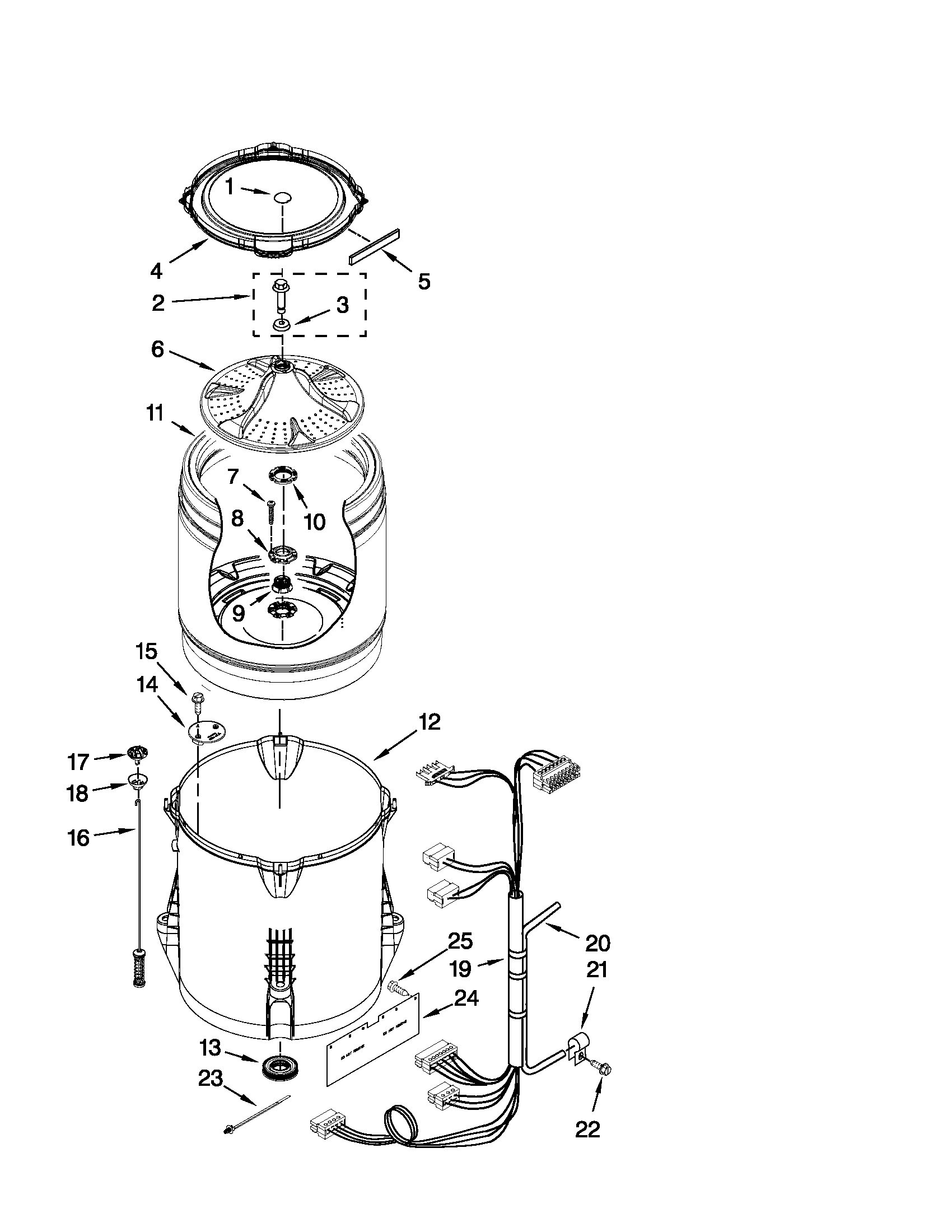 Basket and tub parts