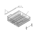 Upper rack and track parts