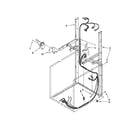 Whirlpool WGT3300XQ1 dryer support and washer harness parts diagram