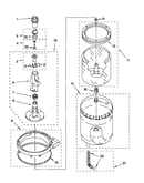 Agitator, basket and tub parts