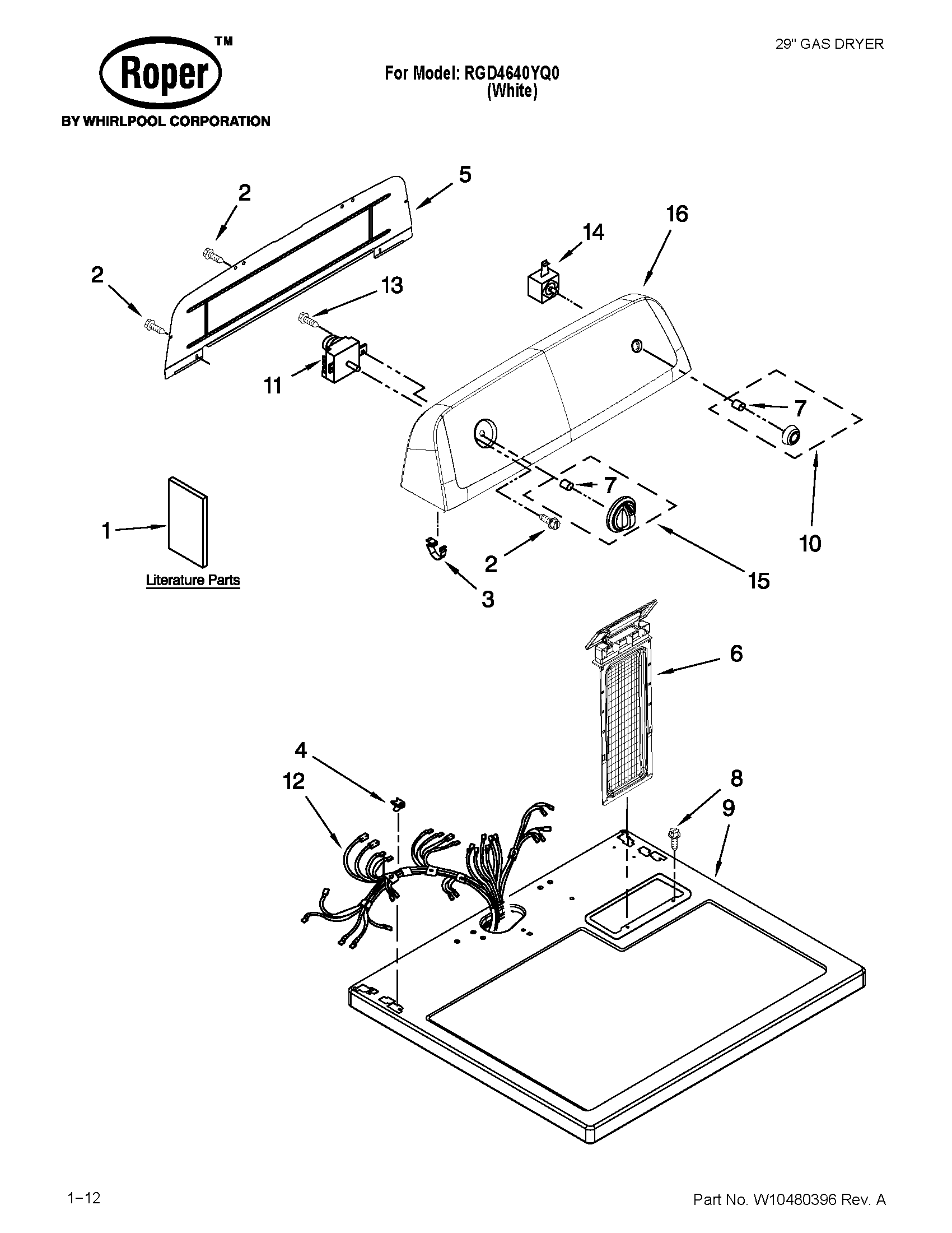 Top and console parts