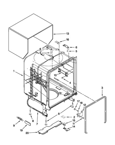 Tub and frame parts