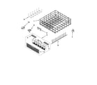 Whirlpool 7WDT770PAYW2 lower rack parts diagram