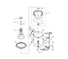 Roper RTW4640YQ0 basket and tub parts diagram
