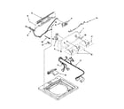 Inglis ITW4600YQ0 controls and water inlet parts diagram