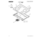Ikea IES350XW1 cooktop parts diagram