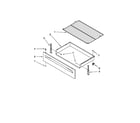 Ikea IES350XW1 drawer & broiler parts diagram
