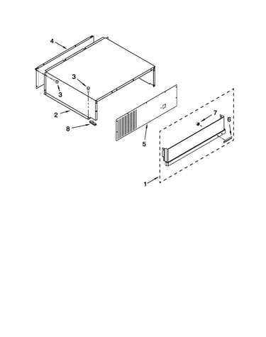 Top grille and unit cover parts