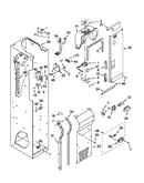 Freezer liner and air flow parts