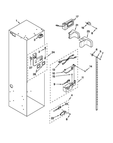 Refrigerator liner parts
