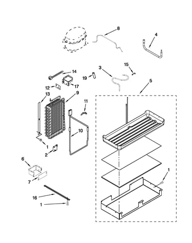 Lower unit and tube parts