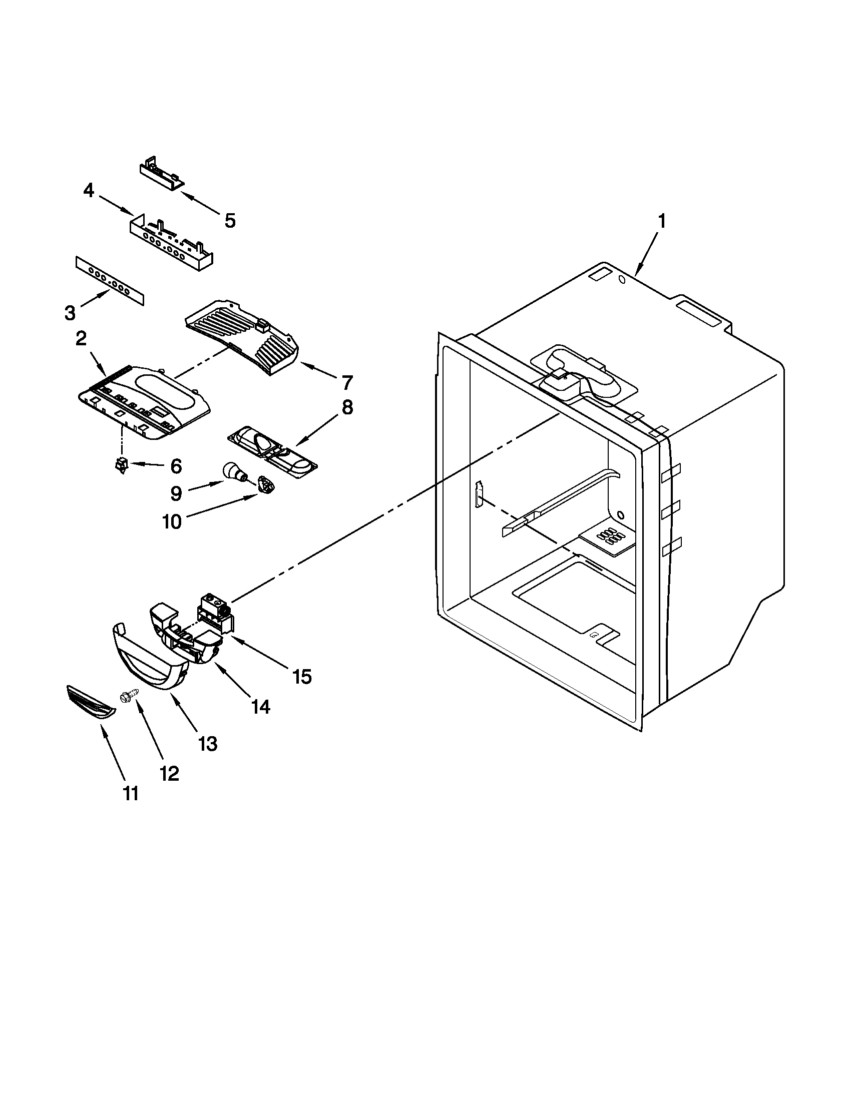 Refrigerator liner parts