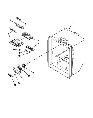 Refrigerator liner parts
