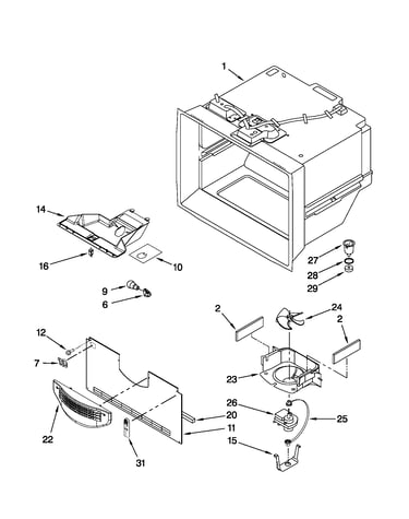 Freezer liner parts