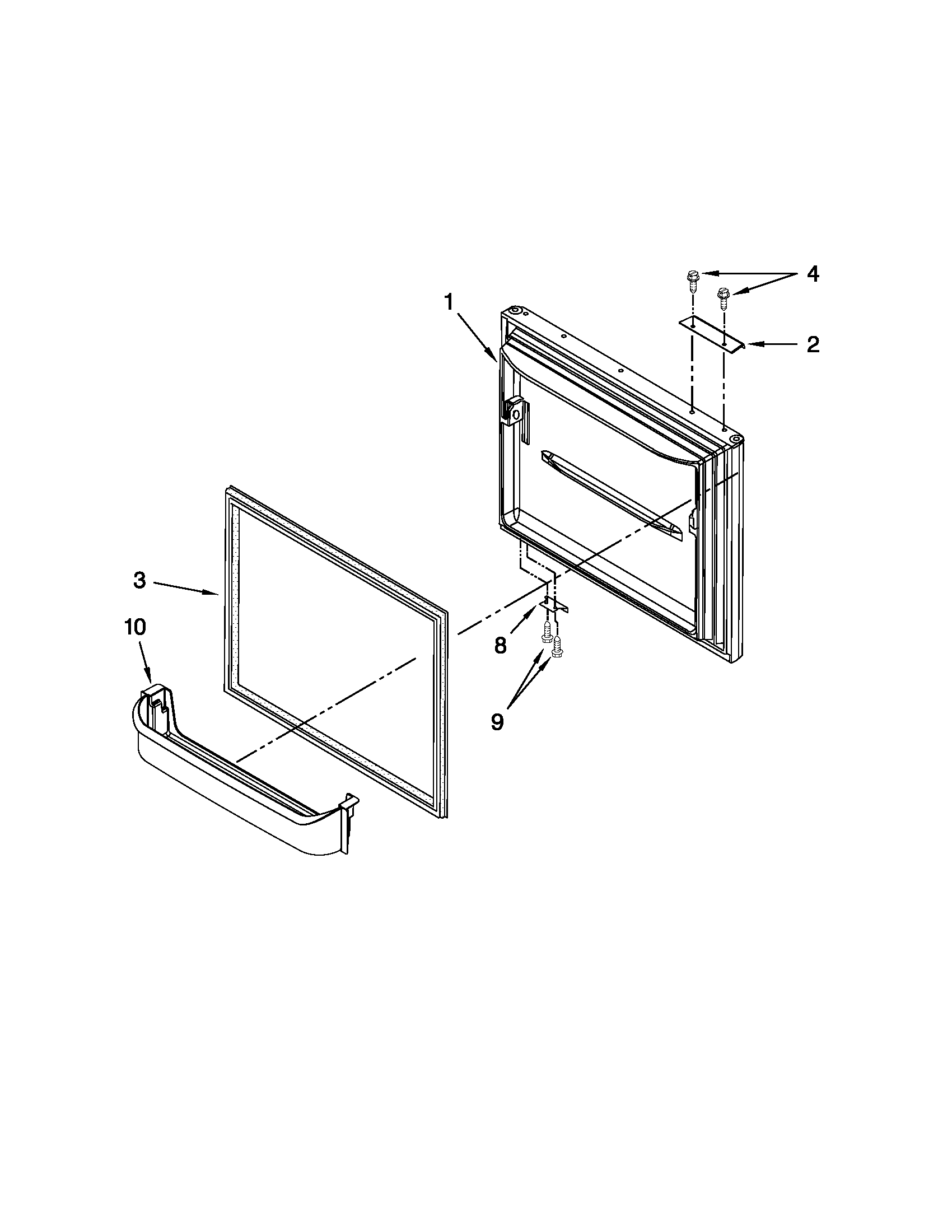 Freezer door parts