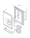 Refrigerator door parts