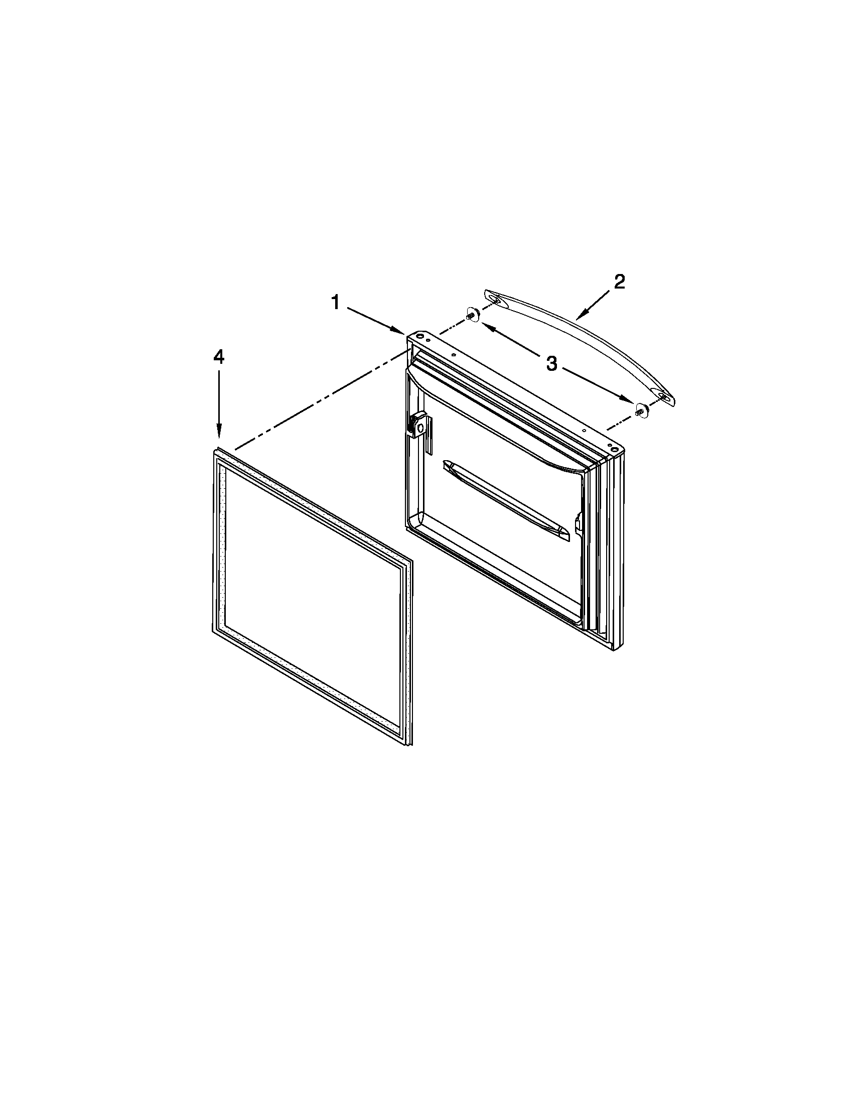 Freezer door parts
