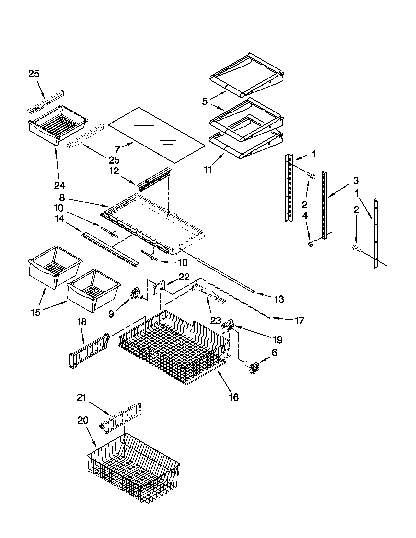 Shelf parts
