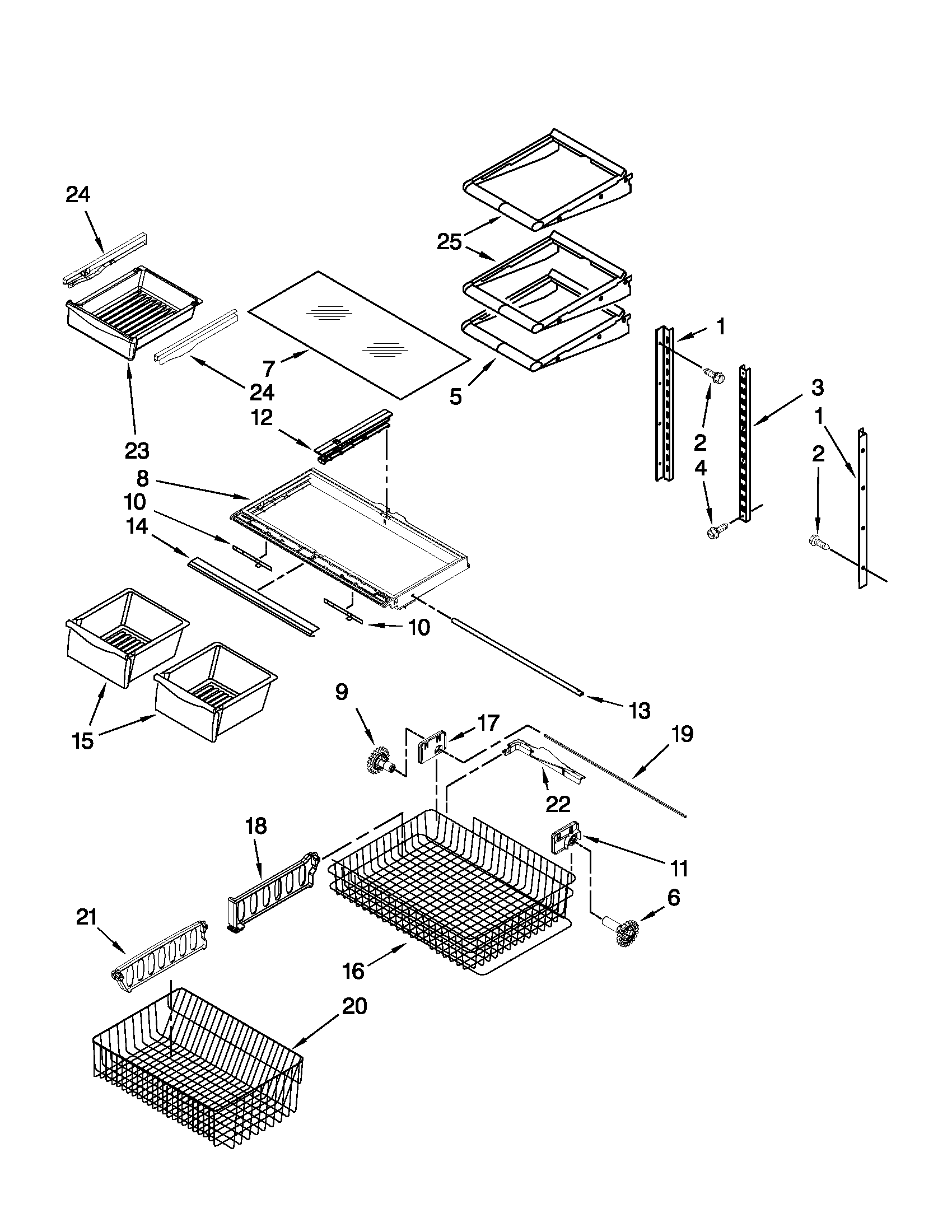 Shelf parts