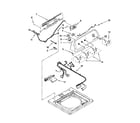 Inglis ITW4700YQ0 controls and water inlet parts diagram
