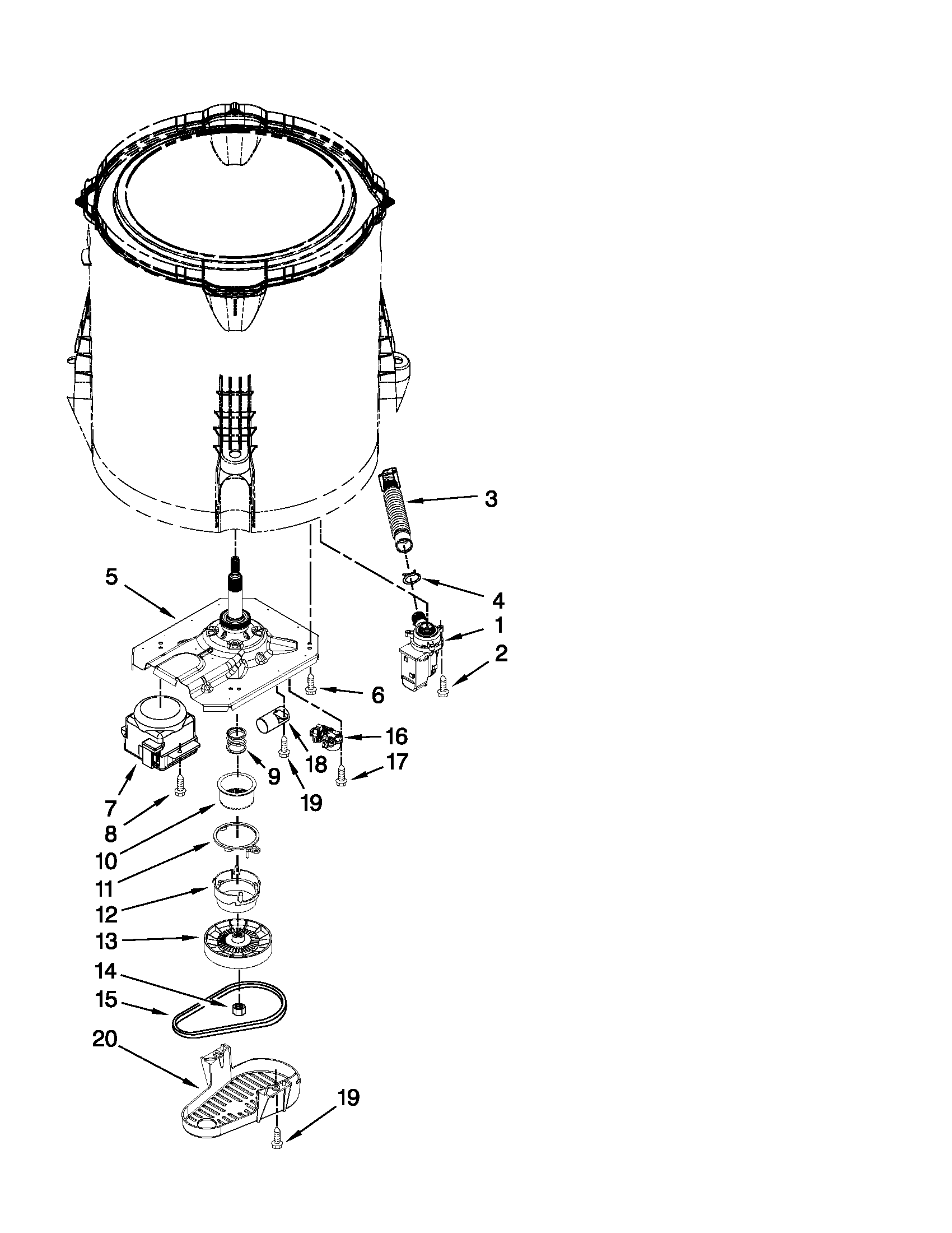 GEARCASE, MOTOR AND PUMP PARTS