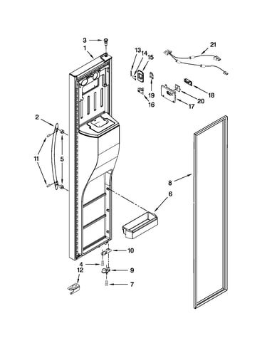 Freezer door parts