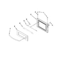 Microwave door parts