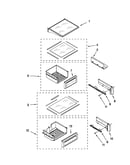 Refrigerator shelf parts