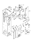 Freezer liner and air flow parts
